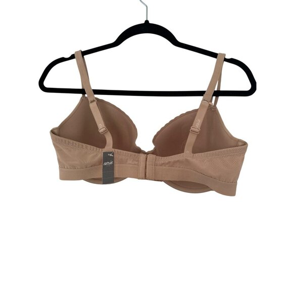 Aerie Demi Underwire Bra 38DD Nude Demi Adjustable Strap Lightly Padded SMOOTHEZ - Picture 2 of 9